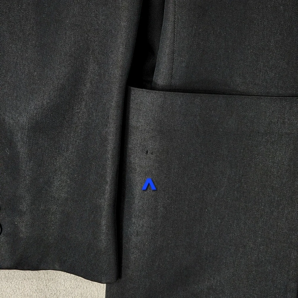 Barrington Sport Coat 44R Men Black 100% Tencel Suit Jacket‎ Blazer READ
